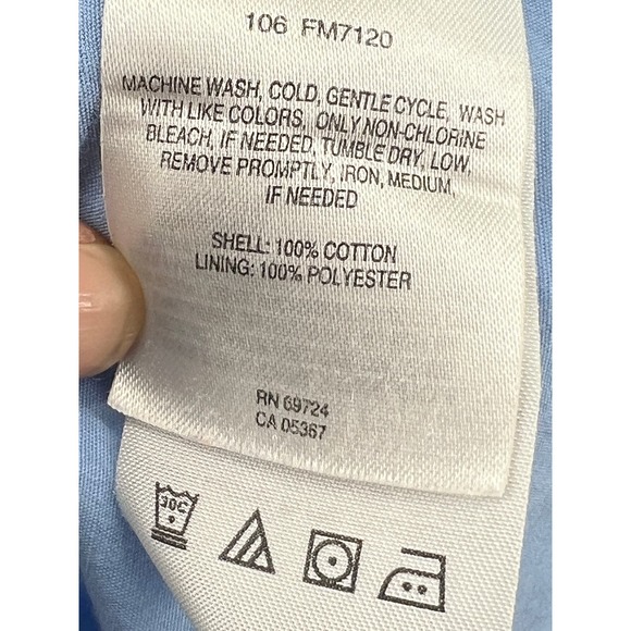 Columbia PFG Bahama II Fishing Shirt Long Sleeve Mesh Lined Flap Back Blue Men - Picture 4 of 10